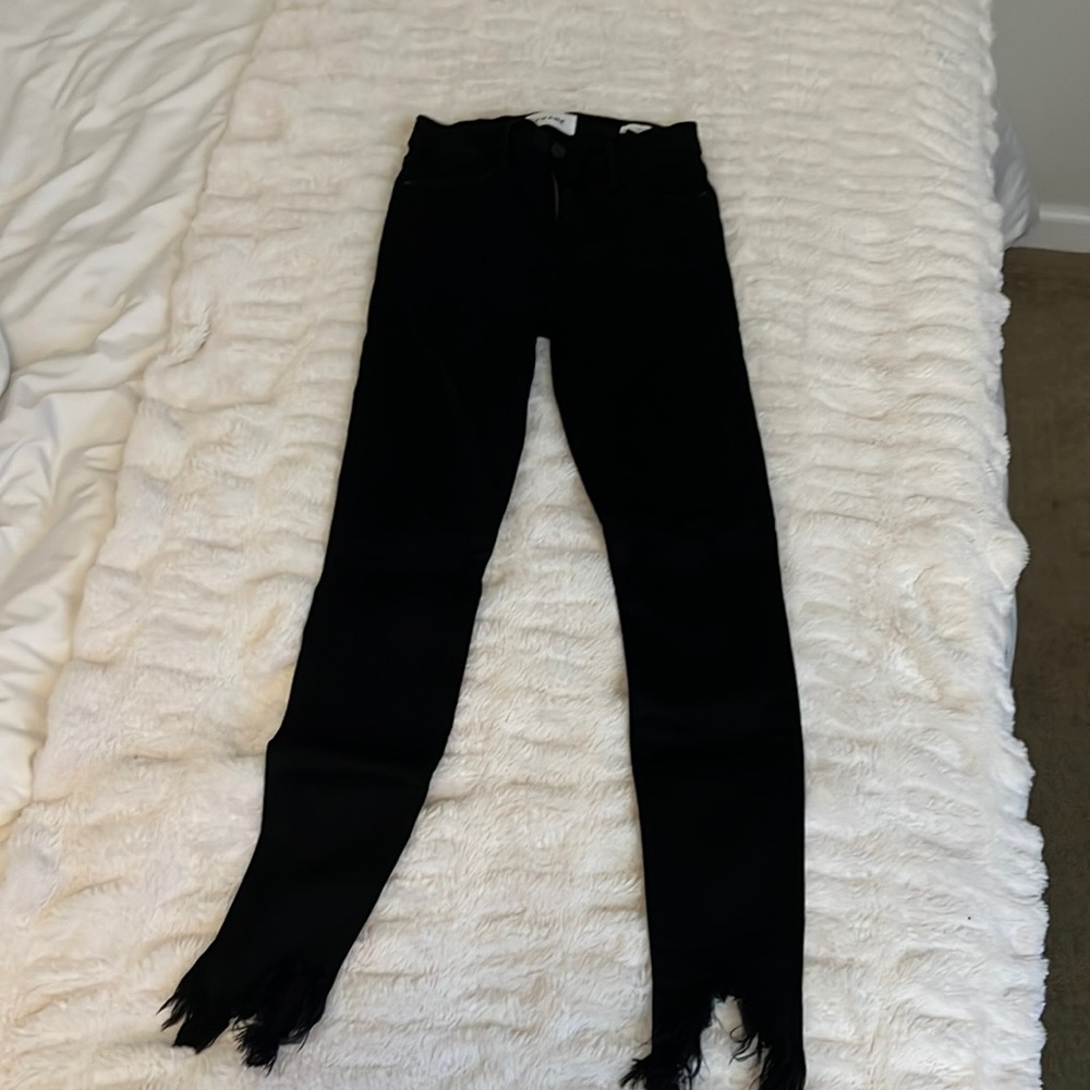 Frame Black Le High Skinny